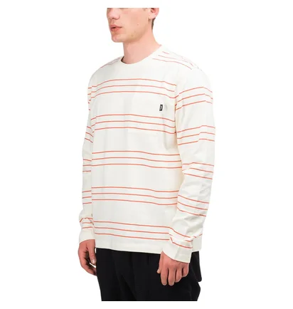 Stüssy Trinity Stripe Crew Longsleeve (Natural)