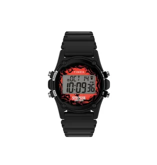 Timex Atlantis x Stranger Things 40mm Resin Strap Watch (Schwarz)
