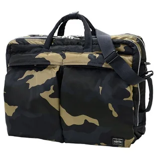Porter by Yoshida Counter Shade 3way Briefcase (Woodland Khaki)