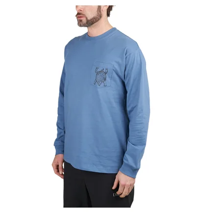T.I.M.E. Peace Pocket Longsleeve Tee (Blau)