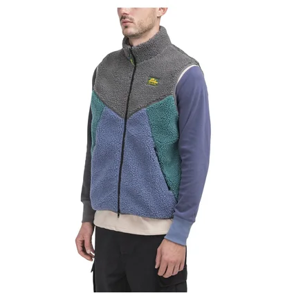 Aimé Leon Dore Polar Fleece Vest (Grau / Blau)