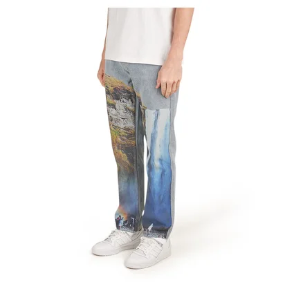 Pleasures Prelude Printed Denim Pant (Blau)