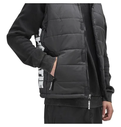 Chrystie NYC OG Logo Puffer Vest (Schwarz)