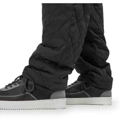 Snow Peak Recyled Nylon Ripstop Down Pants (Schwarz)