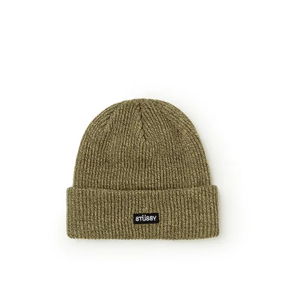 Stüssy Small Patch Watchcap Beanie (Olive)