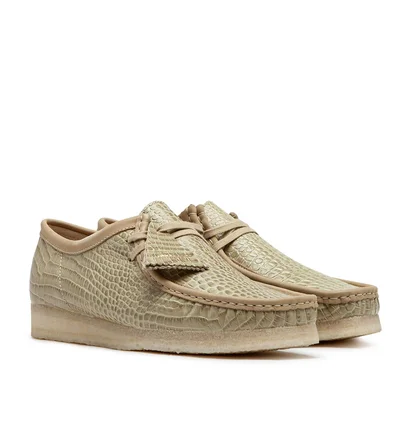 Clarks Originals Wallabee Maple Croc (Beige)
