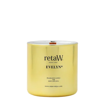 retaW Fragrance Candle 'Evelyn' (Metallic Gold)