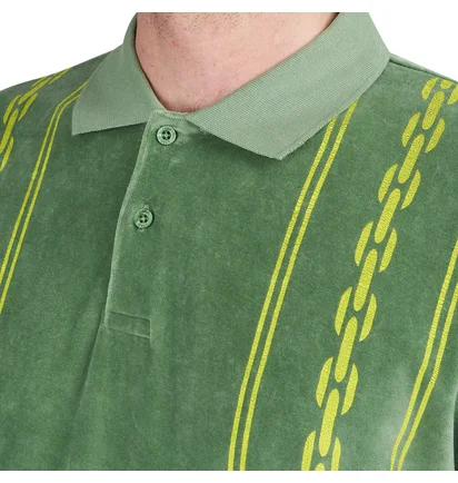 Obey Pensa Velour Polo (Grün)