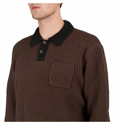 Obey Danny Polo Sweater (Braun)