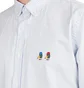 Edmmond Studios Special Duck Shirt vertical stripes (Blau)