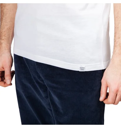 Norse Projects Niels Spinnaker Logo T-Shirt (Weiß)