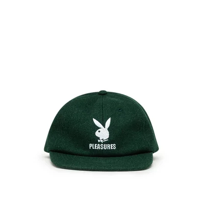 Pleasures x Playboy Wool Strapback Cap (Grün)