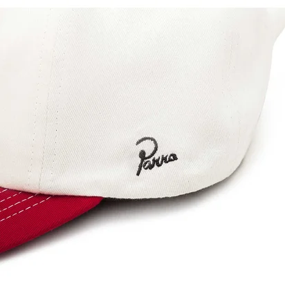 by Parra Big News 6 Panel Hat (Weiss / Rot)