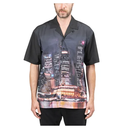 Pleasures Metro Button Down Shirt (Schwarz)