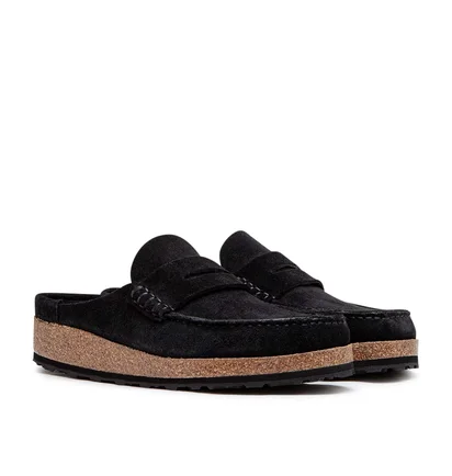 Birkenstock Naples Suede Leather (Schwarz)
