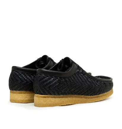 Clarks Originals Wallabees Black Raffia (Schwarz)