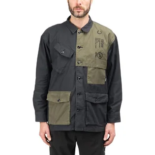 Neighborhood Combat LS Shirt (Schwarz / Oliv)