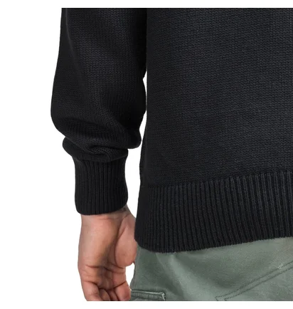 Stüssy Curly S Sweater (Schwarz / Weiß)