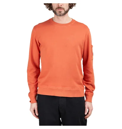 C.P. Company Cotton Fleece Resist Dyed Sweatshirt (Orange)