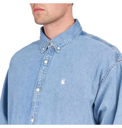 Carhartt WIP L/S Lucas Shirt (Blau)