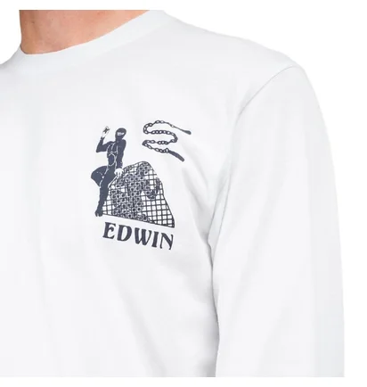 Edwin Shinobii Longsleeve (Weiß)