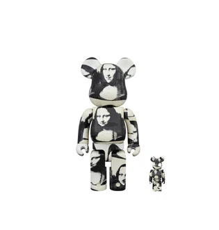 Medicom 100% + 400% Andy Warhol Mona Lisa Be@rbrick Toy