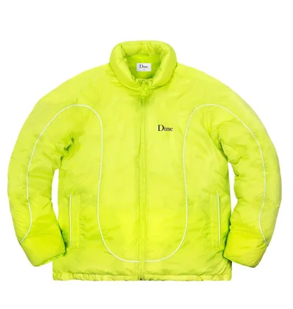 Dime Court Puffer Jacket (Neongelb)