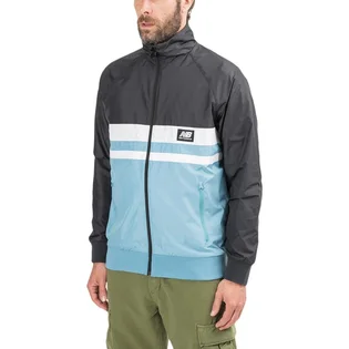 New Balance MJ01503 BK Athletics Archive Run Jacket (Schwarz / Blau)