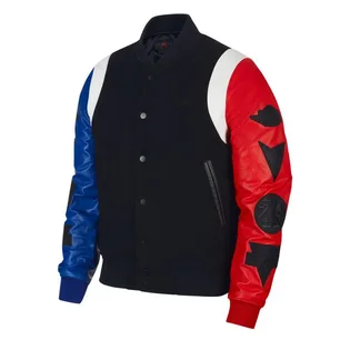 Air Jordan DNA Varsity Jacket (Schwarz / Rot / Blau)