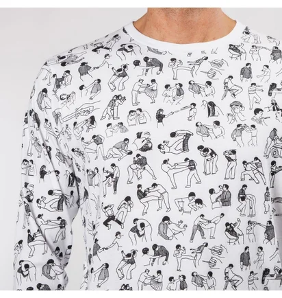Raised by Wolves Riot Long Sleeve T-Shirt (Weiß)