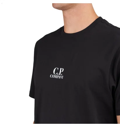 C.P. Company 30/1 Jersey Bold British Sailor T-Shirt (Schwarz)
