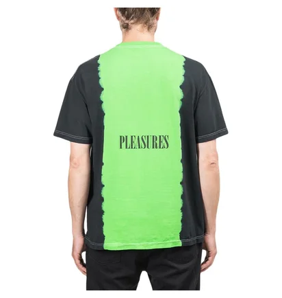 Pleasures Breathe Split Dye T-Shirt (Schwarz / Grün)
