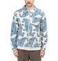 Stüssy Big Paisley Full Zip Sherpa Jacket (Beige / Blau)