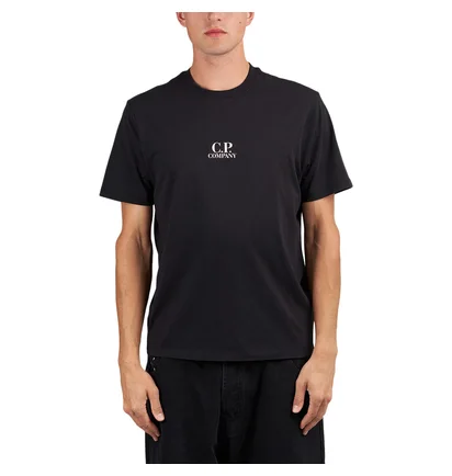 C.P. Company 30/1 Jersey Bold British Sailor T-Shirt (Schwarz)