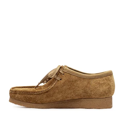 Clarks Wallabee Hairy Suede (Hellbraun)