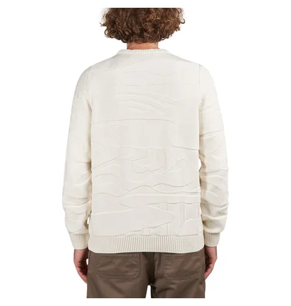 by Parra Landscaped Knitted Pullover (Creme)