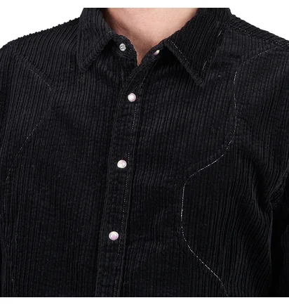 Brain Dead Organic Panel Ranch Shirt (Schwarz)