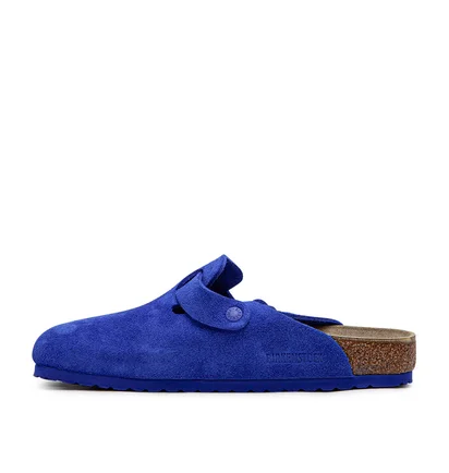 Birkenstock Boston Suede Leather Brights (Blau)