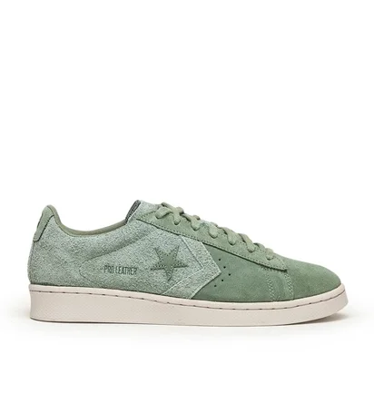 Converse x Earth Tone Suede Pro Leather OX (Blassgrün)