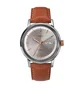 Timex Archive Marlin Automatic Day-Date 40mm Leather Strap (Braun / Silber)