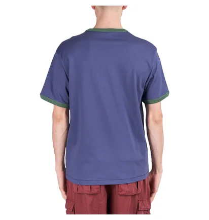 Brain Dead Shark Attack Ringer T-Shirt (Navy)