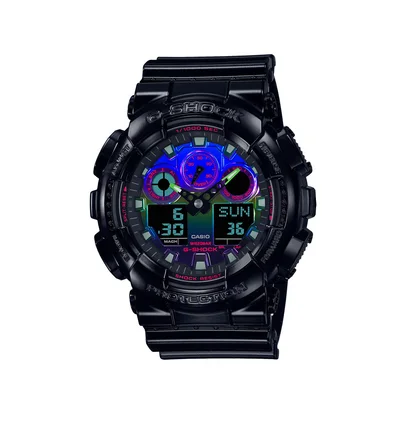 Casio G-Shock GA-100RGB-1AER (Schwarz / Multi)