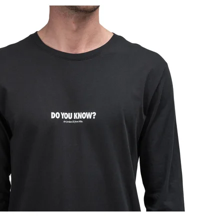 Nike Air Jordan AJ 3 CNXN 3 Longsleeve Shirt (Schwarz / Weiß)