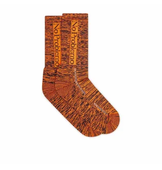 No Problemo Glitch Knit Socks (Orange)