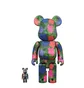 Medicom 100% + 400% Andy Warhol Flowers Be@rbrick Toy