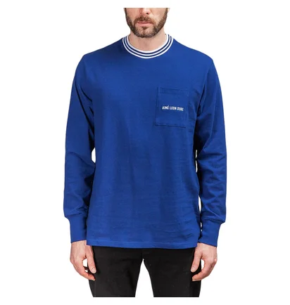 Aimé Leon Dore Ribbed Collar Longsleeve (Blau)