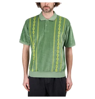 Obey Pensa Velour Polo (Grün)