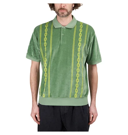 Obey Pensa Velour Polo (Grün)