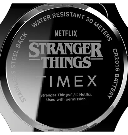 Timex T80 x Stranger Things 34mm Stainless Steel Bracelet Watch (Silber)