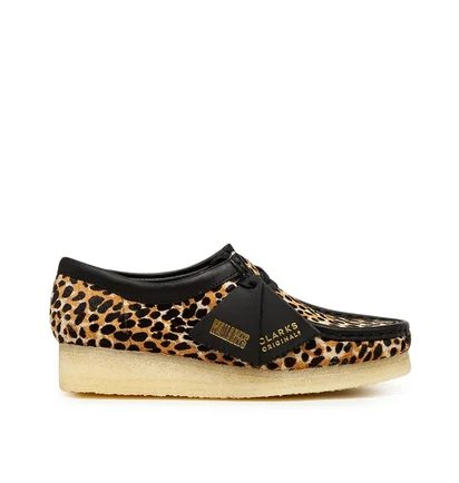 Clarks Originals Wallabee W 'Leopard Print' (Schwarz / Beige)